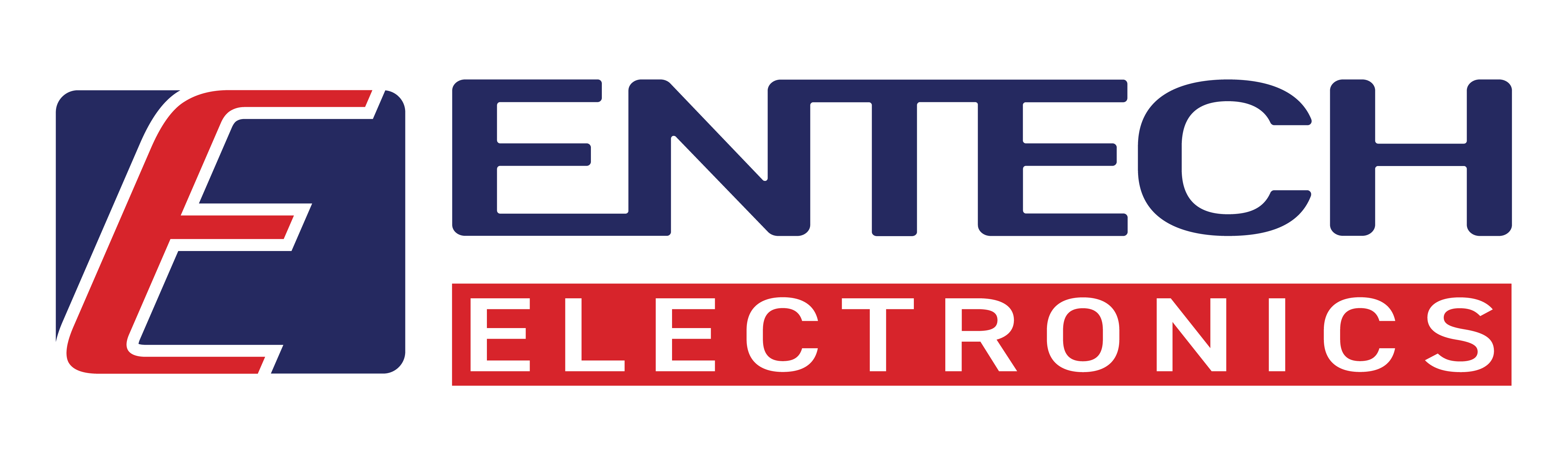 Entech Electronics – Blue and Red Entech Electronics Logo
