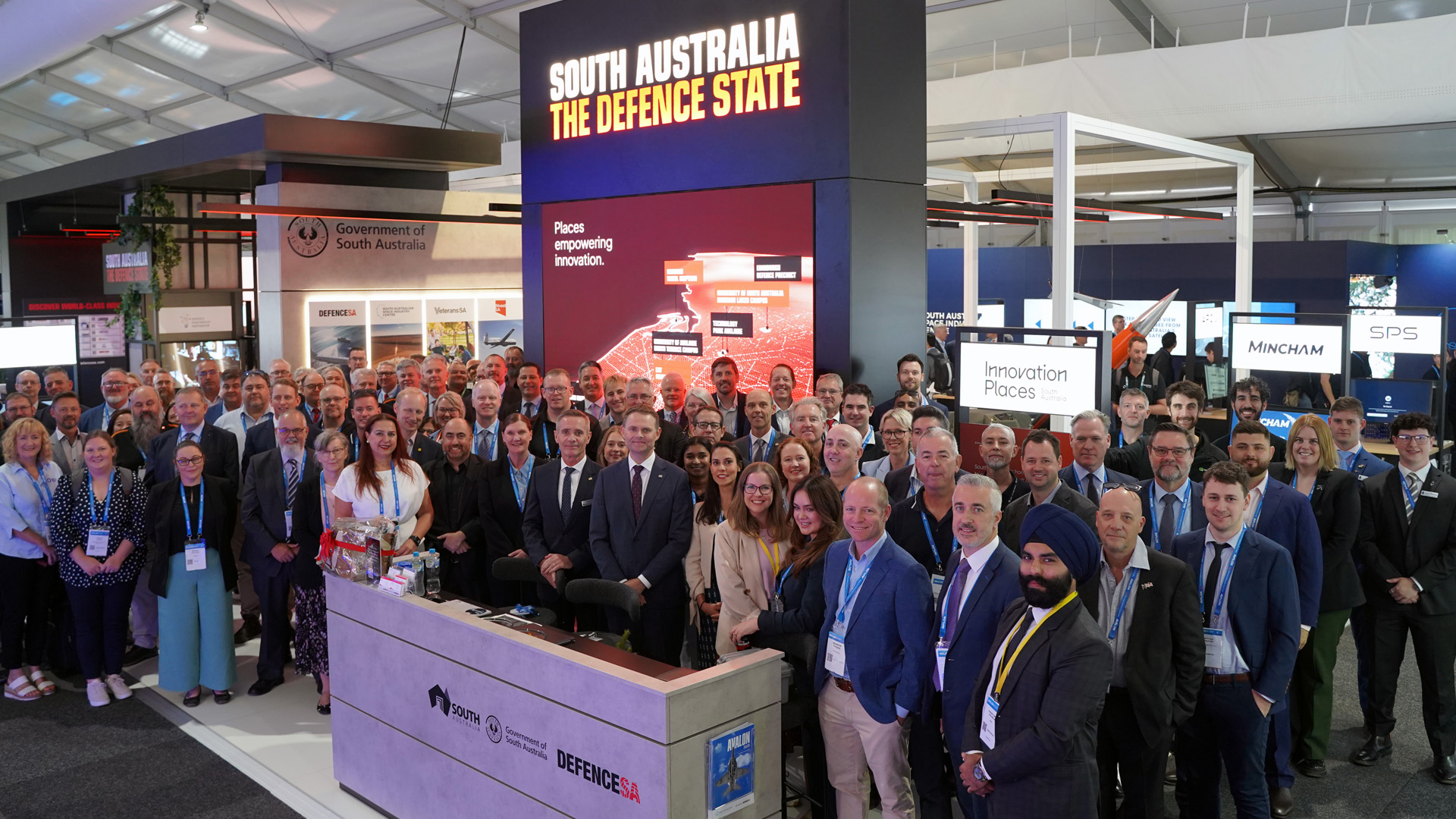 A photo of the South Australian delegation at Avalon 2025