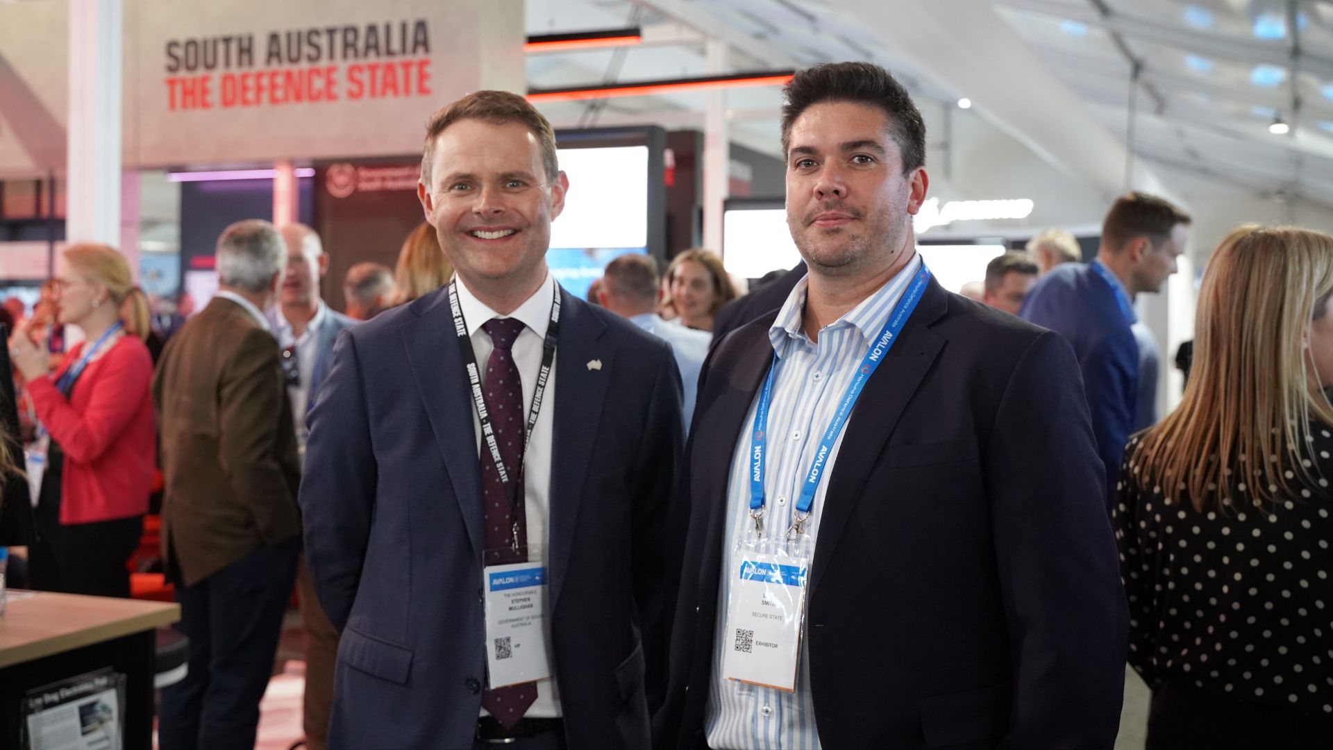 The Hon Stephen Mullighan MP with Secure State's Luke Smith