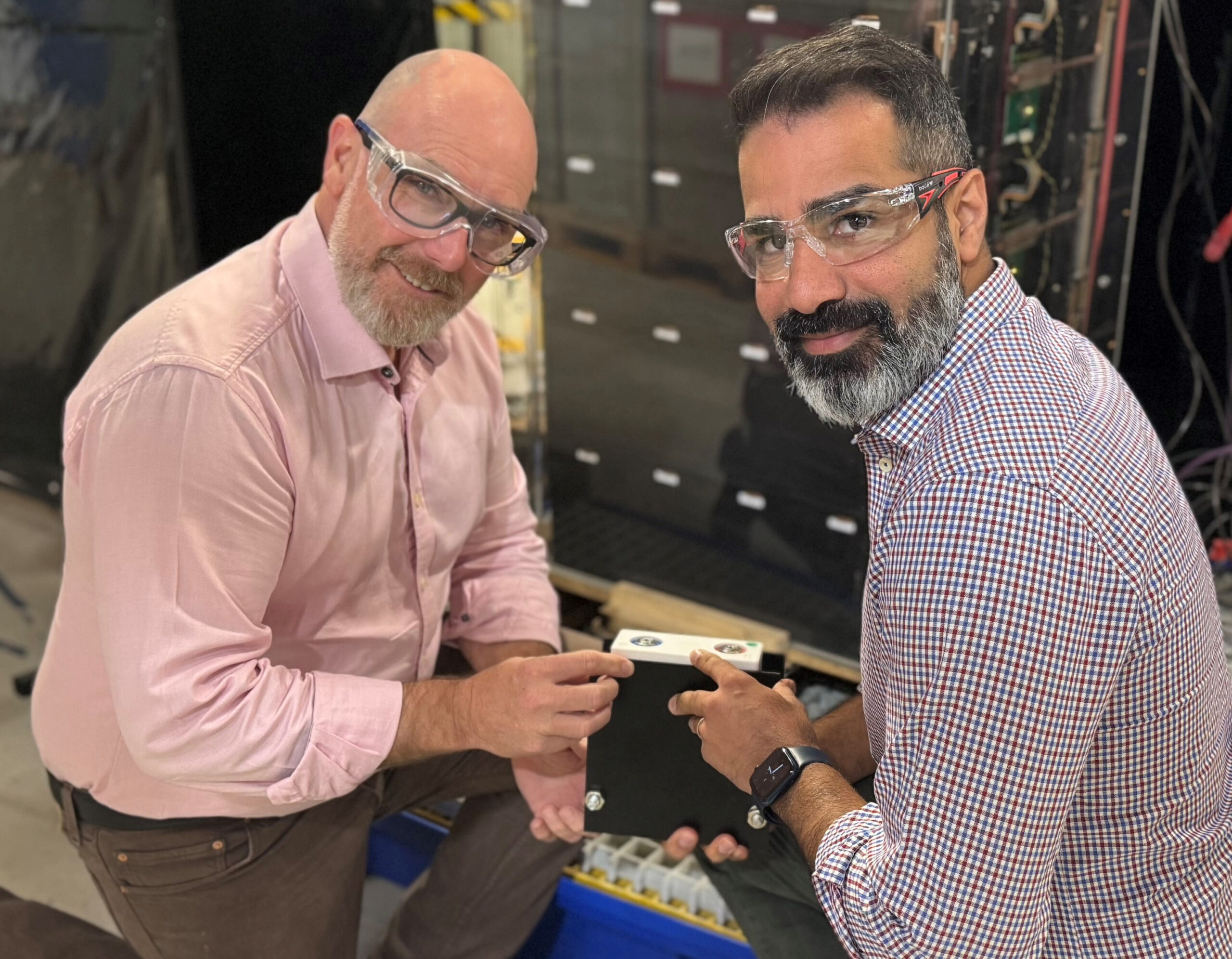 General Manager New Technologies, Mr Mike Hartas with Senior Engineer Mr Martin Jaberi