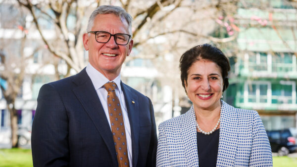 Defence SA Advisory Board Chair, Rick Burr with newly appointed member, Christine Zeitz