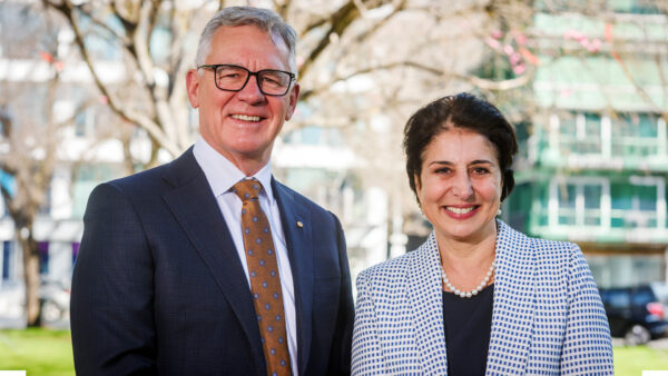 Defence SA Advisory Board Chair, Rick Burr with newly appointed member, Christine Zeitz